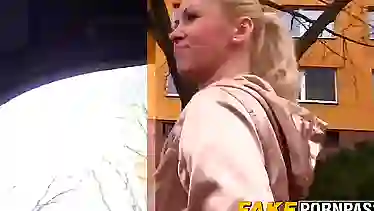 Public agent picks up sexy blonde Linda and fucks her good