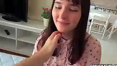 GOFUCKAGIRL - Shy girl Lika fucked in her every hole