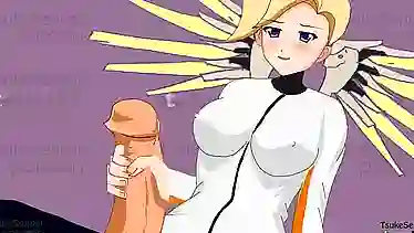OVERWATCH 2D HENTAI x MERCY x HANZO