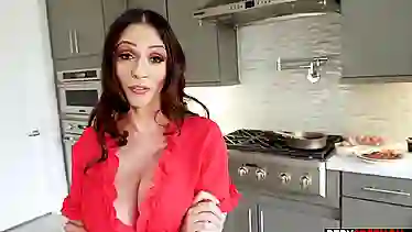 Stepmom takes a big cock for breakfast