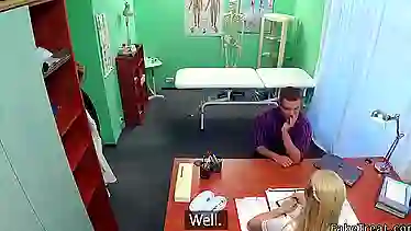 Nurse helps patient gives sperm