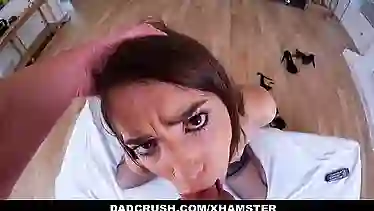 DadCrush - Hot Step-Daughter Seduces and Fucks Step-Dad