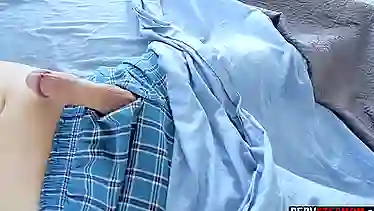 Busty MILF stepmom wake up her stepson