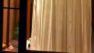 window at night