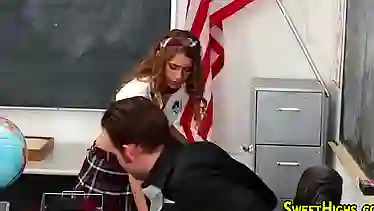 Cute high school teen ram