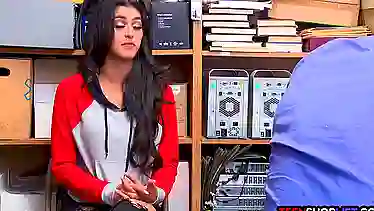 Latina teen thief gets caught stealing