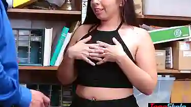Chubby latina teen thief punish fucked