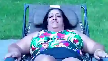 Me and my BUSTY 50yo Desi Aunty FWB at the Pool