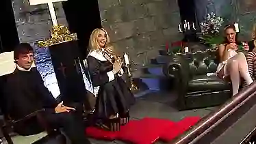 Church goers are horny and desperately need a good fuck until they start moaning from pleasure