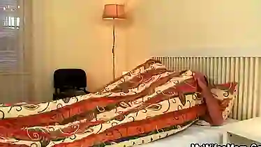 Mature blonde woman almost got caught fucking her employer, while his wife was on her way home