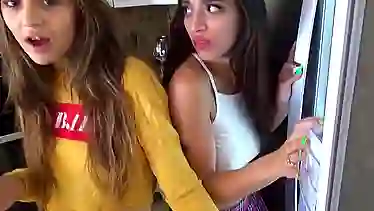 Gabriela Lopez and Sofie Reyes are not too shy to have a threesome with their roommate