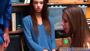 Sweet teen babes were caught shoplifting and ended up fucked to avoid going to jail