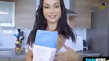 My busty stepmother teaches me cooking and fucking