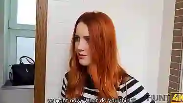 Kinky guy sold his girlfriend to a horny guy for a quick, casual fuck in the toilet
