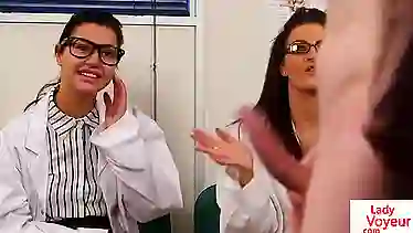 CFNM voyeur doctors giving JOI at the office - EPORNER