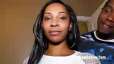 Black babe with a big, round butt likes to get hammered in a doggy- style position