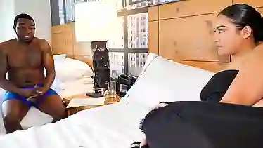 Black guy is fucking his best friend's big ass girlfriend, in front of the camera