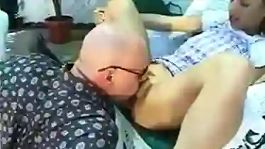 Teen Melody Having Sex With Old Fellow Voyeur