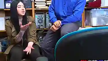 BBW teen shoplifter busted and fucked