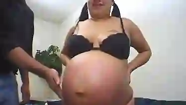 Two cocks satisfy a pregnant Latina