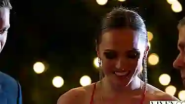 VIXEN Tori Black Takes On Two Cocks In An Award Show After Party