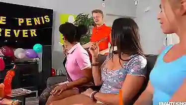 Lilly Hall's big tits get a deep dicking in Lilly Hall's mouth