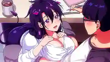 Watch how succubus Yondara Haha ga Kita gets her big tits sucked & creampied in English sub