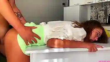 My Little Betsy gets a hard fucking & facial after studying hard - Huge Facial