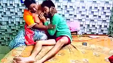 Mature Indian MILF with huge tits gets fucked by two young studs