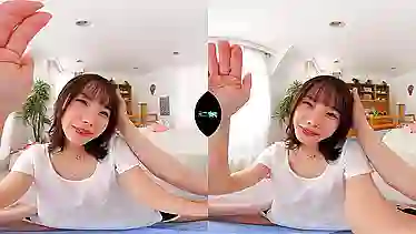 Get a sneak peek of this hot Japanese babe's tight pussy in POV action!