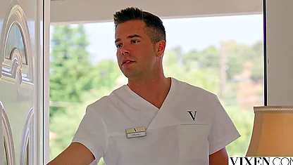 Angelina gets the release she needs from Alberto Blanco's erotic massage