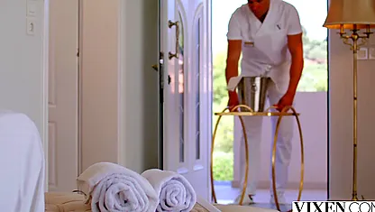 Angelina gets the release she needs from Alberto Blanco's erotic massage