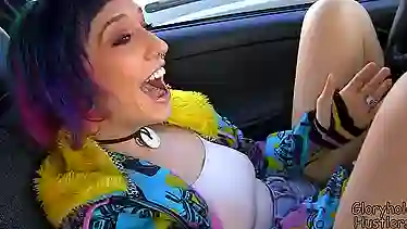 Proxy Paige's First Time: POV Blowjob with Small Tits and Big Ass