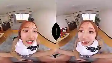 Redhead Asian amateur takes a VR POV ride in homemade POV video