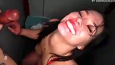 Violet Spice & Tiffany Blue get nasty at the Gloryhole PMV