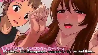 Summer's aunt and not her nephew can't resist stroking off the motion anime - Subbed!