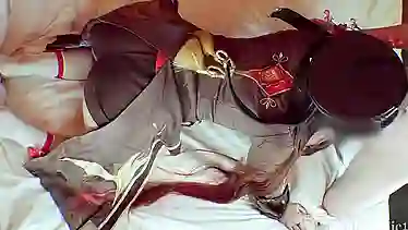 Watch Ahc Cosplay Hutao in her finest cosplay outfit!