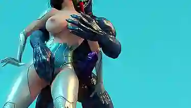 Girl's massive tits bounce as she gets fucked in 3D Alien Planet