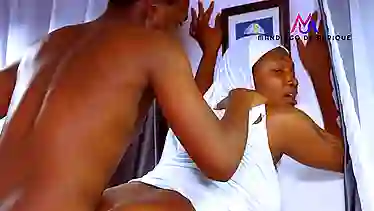 Nigerian student gets a messy creampie while being away from home