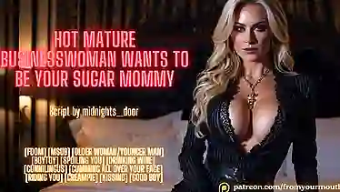 ASMR Roleplay: Mature Businesswoman Wants To Be Your Sugar Mommy & Be Your Plaything!