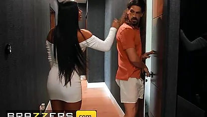 BRAZZERS - Esperanza Gomez & Her Stepdaughter Hailey Rose Get Their Tits Full Of Her Boyfriend's Cum