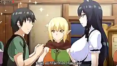 Hentai vietsub with Isekai Harem - A steamy 3-way with a kinky twist!