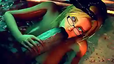 Girl gets her ass and face drenched in monster cum after being fucked hard by a group of monstrous dicks - The Investigators went wrong!
