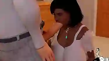 Watch this animated MILF with a big ass take BBC in every hole in a 3D cartoon adventure