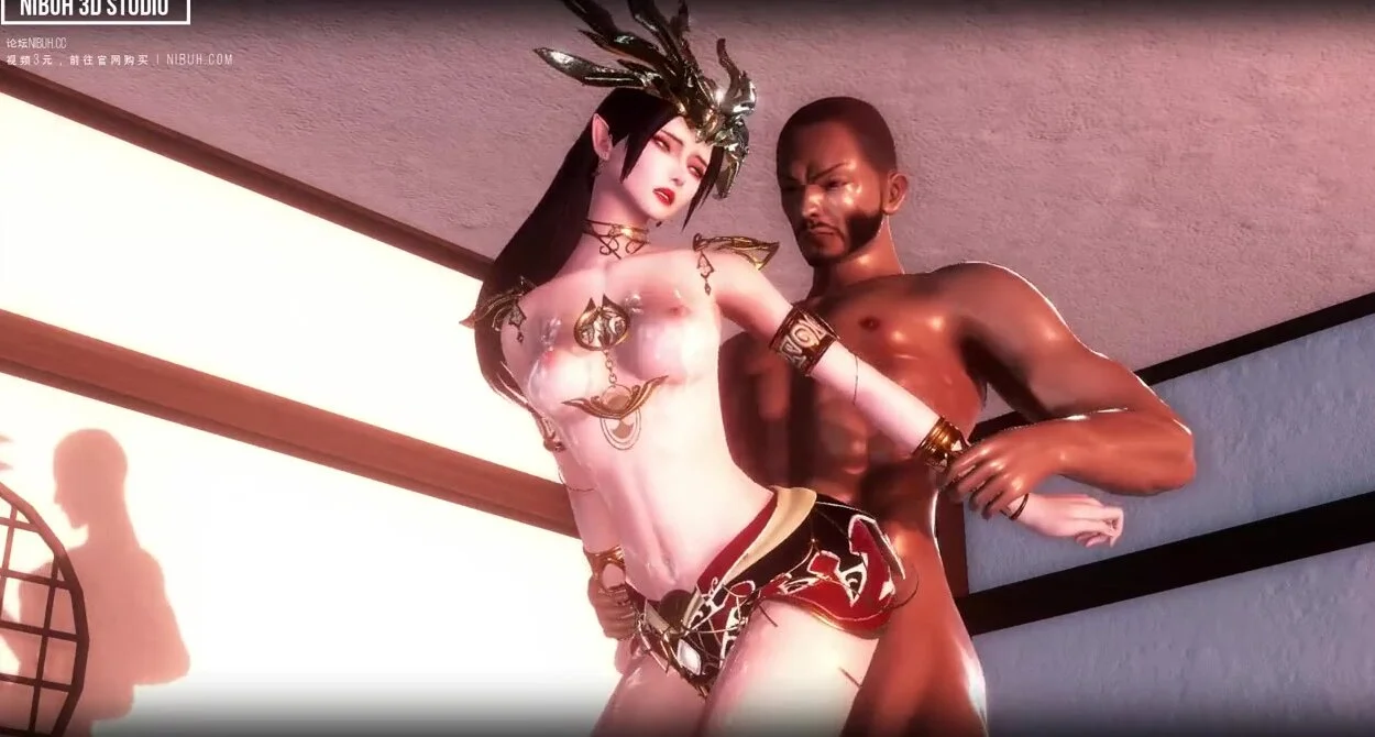 Two figures are caught in a passionate embrace their faces hidden