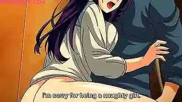 Watch this hentai get filled with cum in a wild creampie frenzy!