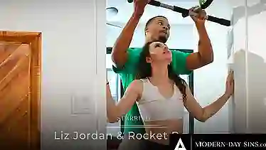 Petite Deepthroat & Liz Jordan get seduced by their steamy acquaint in modern day sins