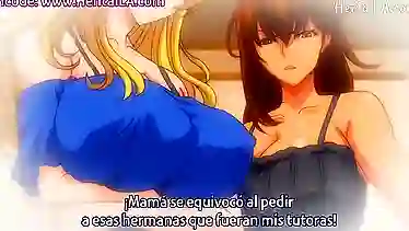 Latex Lucy in a steamy hentai with Kateikyoushi X - The Animation