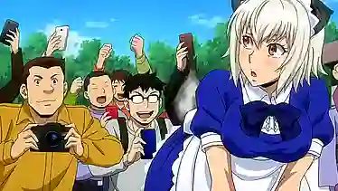 Compilation of kinky fan service scenes with Bites All, including some ecchi