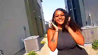 Watch Ms Le Shenel's big ebony booty bounce as she fucks her married man and cums hard
